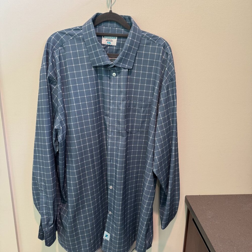 Men's XXL Wrinkle Free " &Collar" Dress Shirt